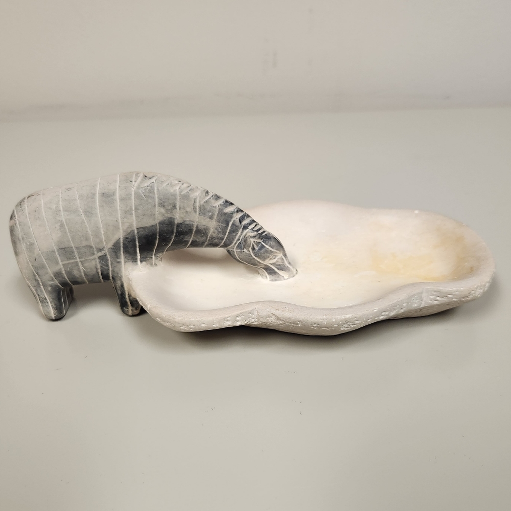 Drinking Zebra Stone Trinket/Soap Dish